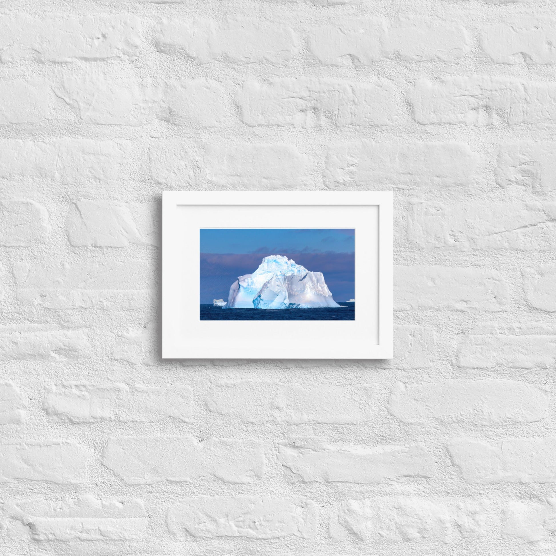 Incredible Iceberg Antarctica - Matte Paper Framed Poster With Mat - Jamie Van Jones#Nature#